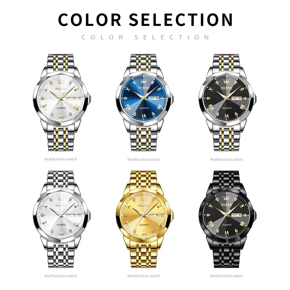 OLEVS® Reloj Cuarzo de Lujo